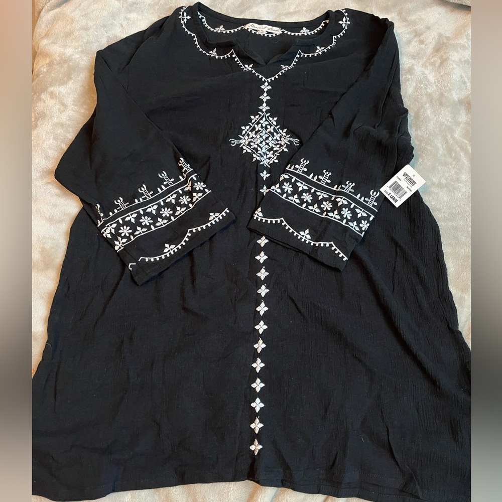 NWT Pleasant Shade Black Casual Dress sz XL